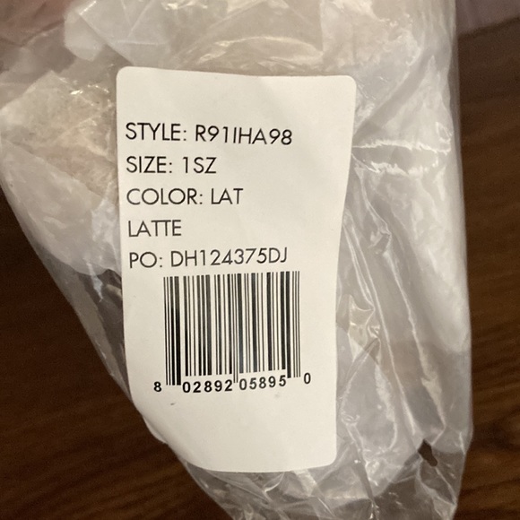 DKNY Whitney Leather Belt Bag Latte/Silver - Picture 6 of 7